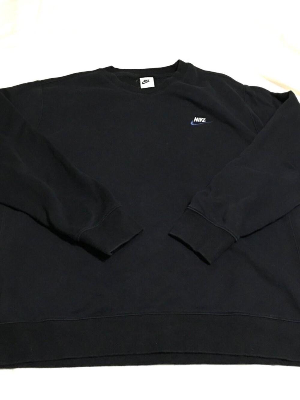 Nike Sportswear Club Fleece Sweatshirt Mens XL Black Crewneck